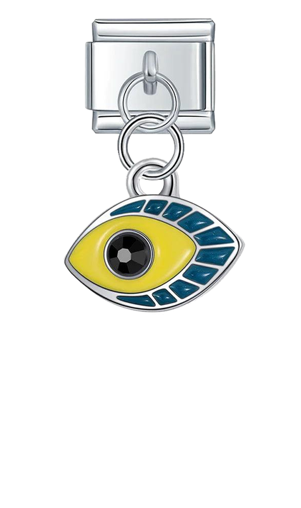 Yellow and Blue Eye, on Silver - yellow-and-blue-eye-on-silver-charms-45932574277967.png