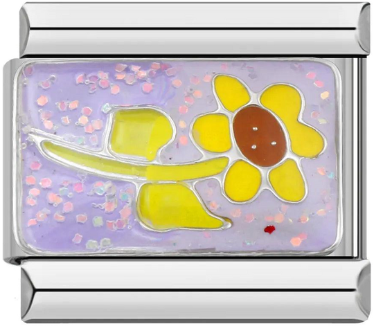 Yellow flower, on Silver - yellow-flower.png