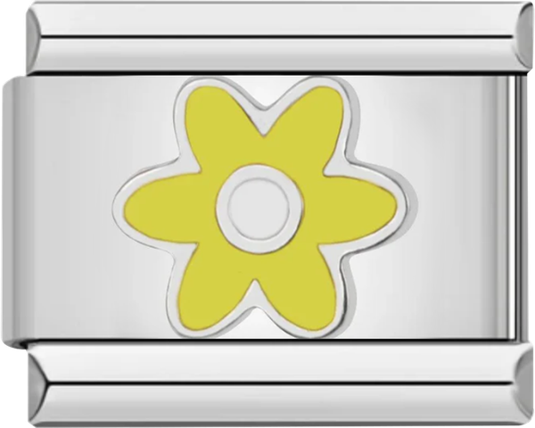 Yellow Flower, on Silver - yellow flower on silver.png