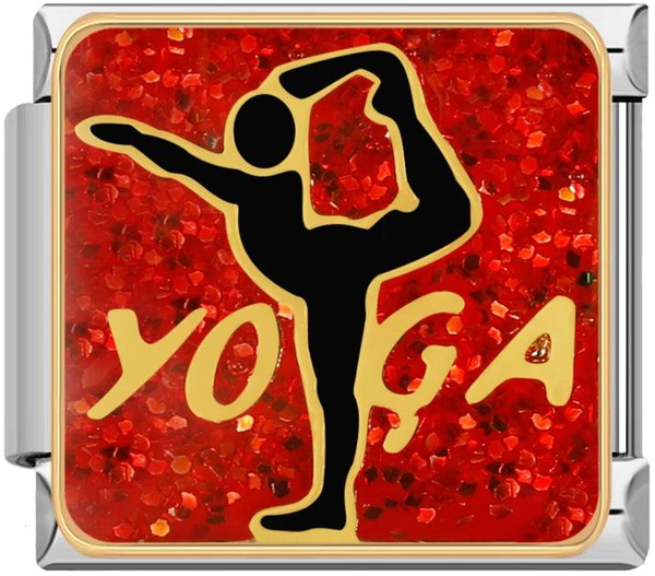Yoga on a Red Plate, on Silver - yoga-on-a-red-plate-on-silver-45921383678287.png
